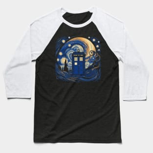 Starry Night Doctor Who SE Baseball T-Shirt